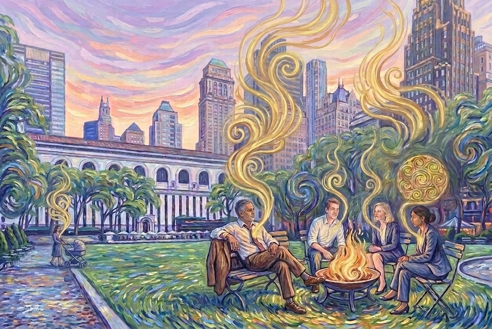 Colorful spiritual painting